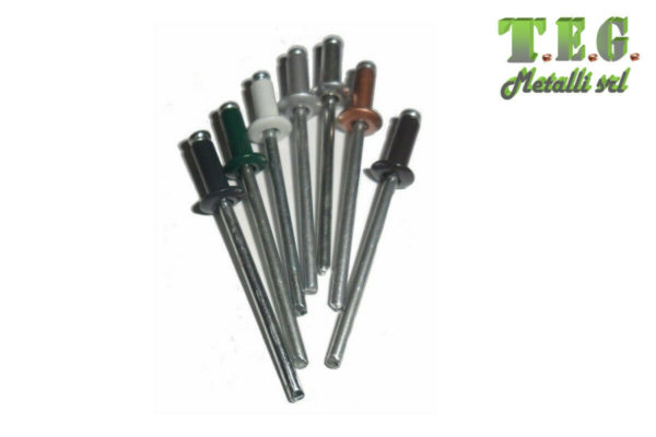 Aluminium or copper rivets